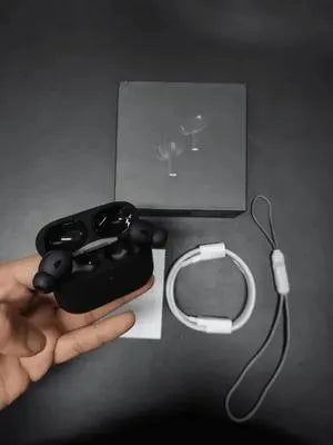 Black Airpods with Wireless Charging Cable & Box