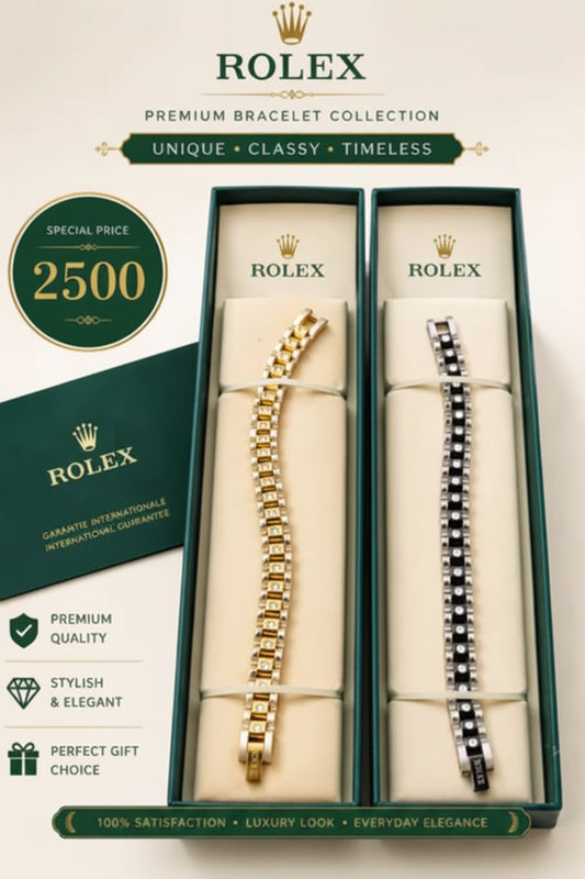 Luxury Gold & Silver Crystal Bracelet 12" Unisex